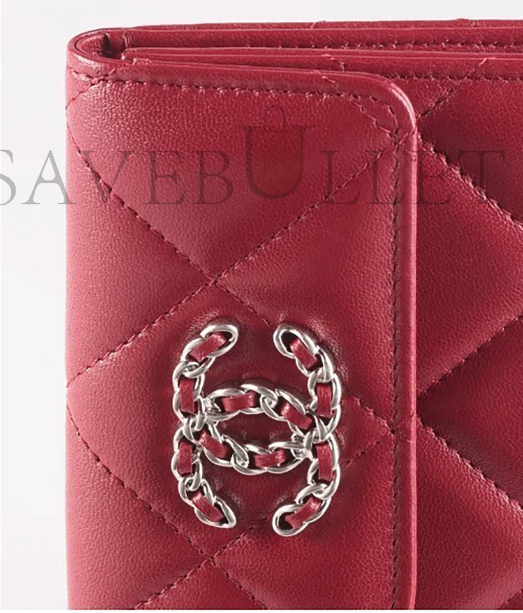 CHANEL 19 SMALL FLAP WALLET AP2809 B07327 NI686 (11.5*10*3cm) CHANEL 19 SMALL FLAP WALLET AP2809 B07327 NI686 (11.5*10*3cm)